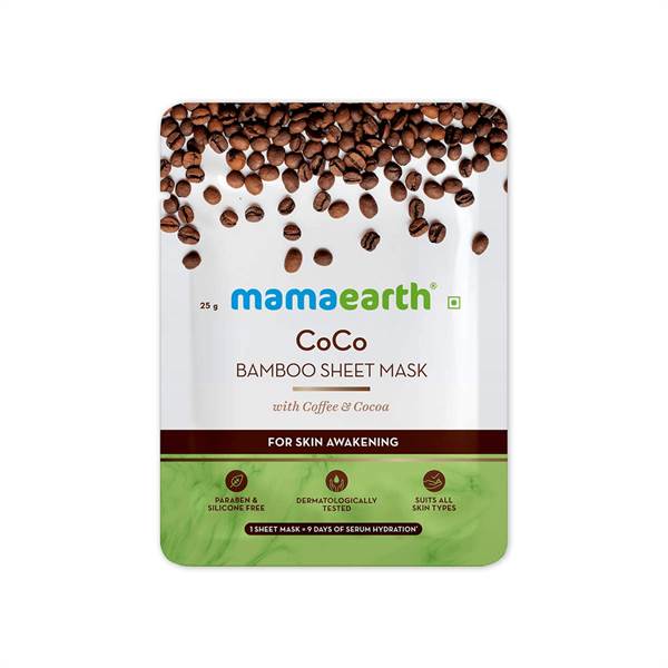 CoCo Bamboo Sheet Mask with Coffee and Cocoa for Skin Awakening